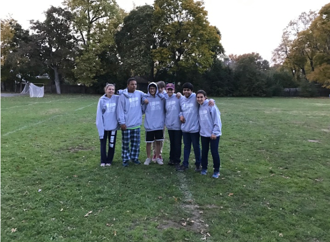 Customers wearing TeeTime hoodies