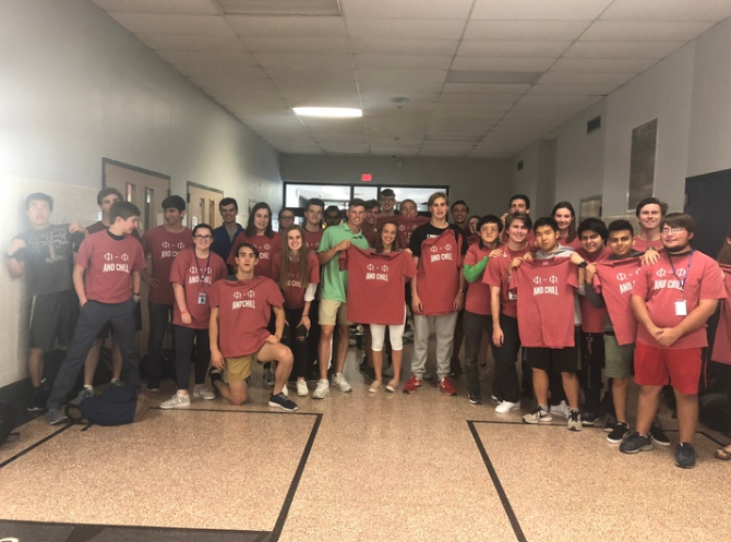 Customers wearing TeeTime t-shirts
